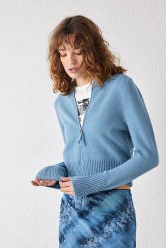 Sweat à capuche zippé en tricot - Daisy Street - Modalova