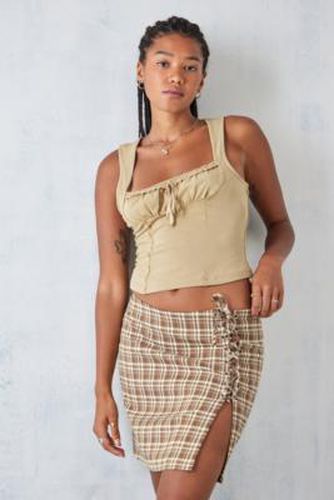 Mini-jupe lacée à carreaux en taille: XS - Daisy Street - Modalova