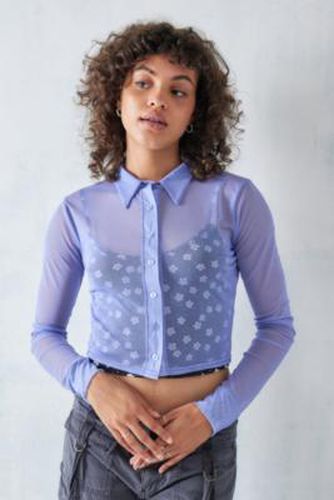 Chemise courte en maille et débardeur à petites fleurs en Bleu taille: XS - Daisy Street - Modalova
