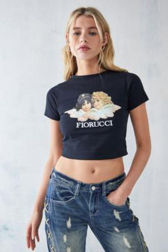 T-shirt court noir à motif anges signature - Fiorucci - Modalova