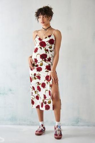 Robe midi à motif roses - Kiss The Sky - Modalova