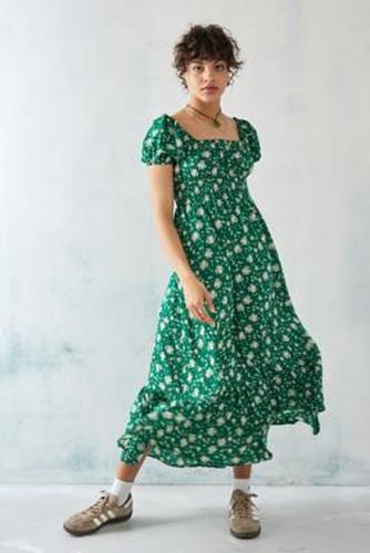 Robe maxi de prairie à fleurs Nicoleta verte - Kiss The Sky - Modalova
