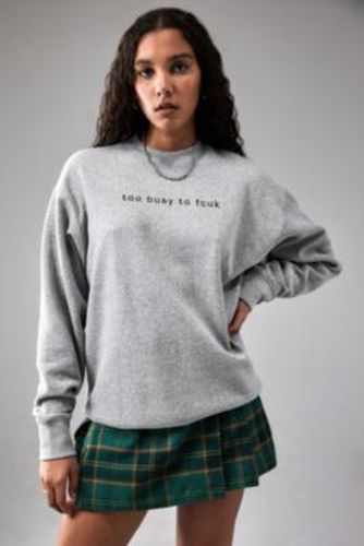 Sweatshirt Too Busy To , exclusivité UO en taille: Small - FCUK - Modalova