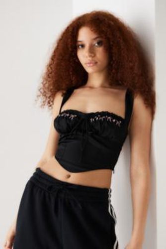 Corset en satin Estella Exclusivité UO en taille: Small - Love Triangle - Modalova