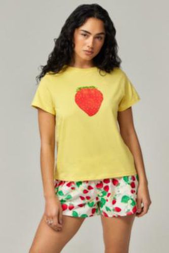 Saki Strawberry T-Shirt en Yellow taille: Small - Motel - Modalova