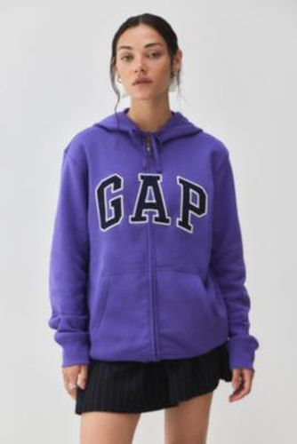 Violet Heritage Logo Zip-Up Hoodie en Purple taille: XS - GAP - Modalova