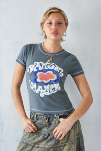 T-shirt court à logo floral, exclusivité UO en taille: UK 6 - Damson Madder - Modalova