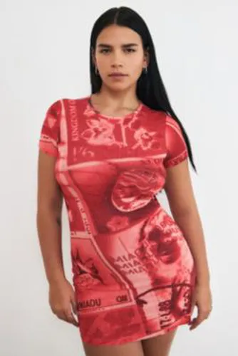 UO Exclusive Billie Stamp Mini Dress en Pink taille: XS - miaou - Modalova