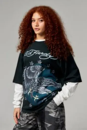 T-shirt superposé Aigle dans les étoiles en taille: XS - Ed Hardy - Modalova