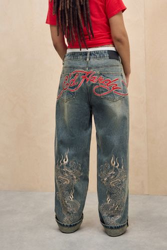 Jean lavé Dragon Exclusivité UO en taille: Small - Ed Hardy - Modalova