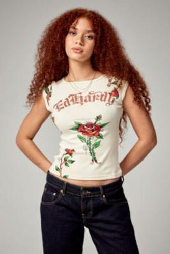 Haut à encolure slash UO Exclusif en taille: Small - Ed Hardy - Modalova