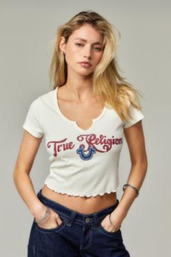 T-shirt bébé à encolure en V en Blanc taille: XS - True Religion - Modalova