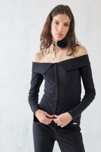 UO - Chemisier à encolure Bardot par en Noir taille: 2XS - Urban Outfitters - Modalova