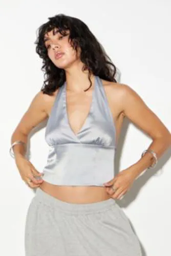 Haut à col halter en satin Erika en taille: TTP - Silence + Noise - Modalova