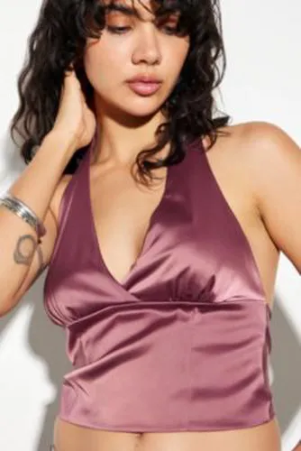 Haut à col halter en satin Erika en taille: TP - Silence + Noise - Modalova