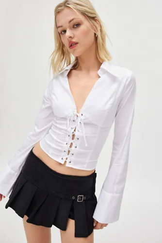 Cleo Lace Up Blouse en taille: XL - Kimchi Blue - Modalova
