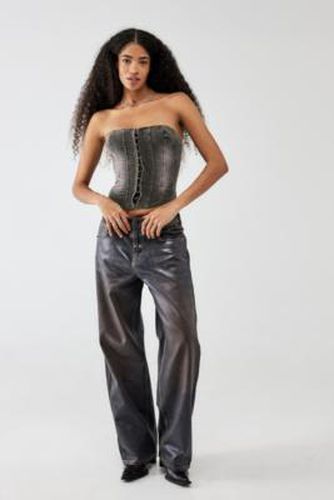 Haut style corset lacé dans le dos en velours côtelé Luna en taille: 2XS - BDG - Modalova