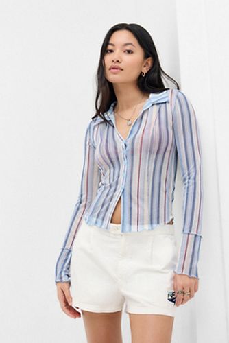 Chemise rayée à manches longues UO Milo par en taille: Small - Urban Outfitters - Modalova