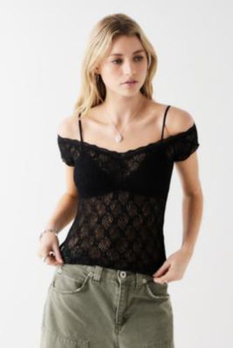 Lace Off-The-Shoulder Cap Sleeve Top en taille: XS - Light Before Dark - Modalova