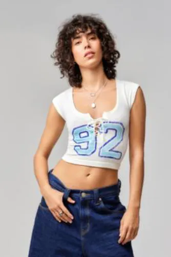 T-shirt sans couture Knockout 92 à laçage en Blanc taille: Medium/Large - Out From Under - Modalova