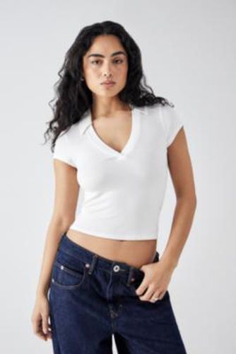 UO Polo Shirt par en White taille: XS - Urban Outfitters - Modalova