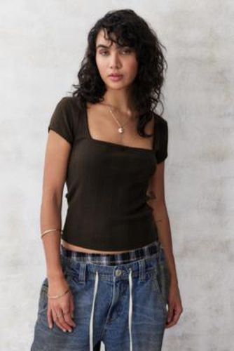 UO - T-shirt court Olivia à encolure carrée par en taille: XS - Urban Outfitters - Modalova