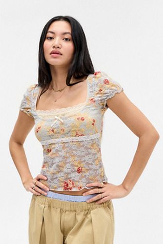 Malka Print Lace Blouse en taille: Small - Kimchi Blue - Modalova