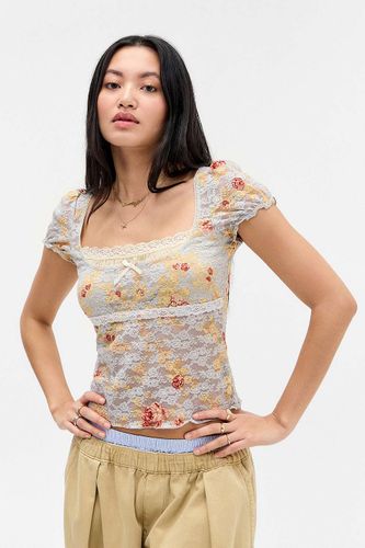 Malka Print Lace Blouse en taille: XL - Kimchi Blue - Modalova