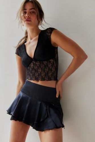 Madison Semi-Sheer Lace Blouse en Black taille: XS - Kimchi Blue - Modalova