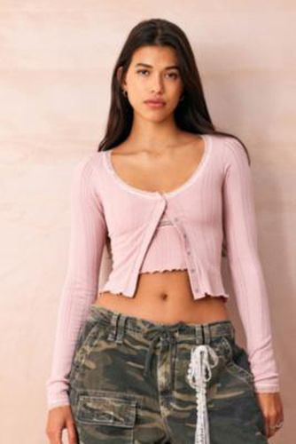 Cardigan Pointelle en Rose taille: XS - Out From Under - Modalova