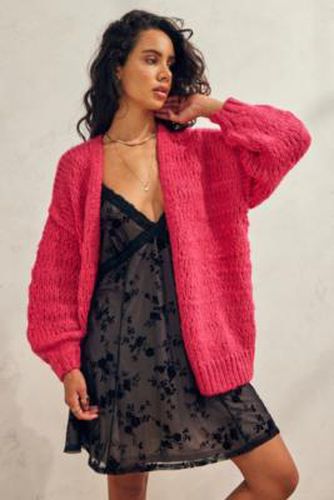 UO - Cardigan en grosse maille à manches bouffantes - Urban Outfitters - Modalova