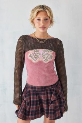 UO - Boléro en tricot motifs croisillons à manches longues par en taille: Small - Urban Outfitters - Modalova