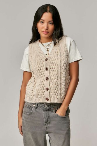 Button Cable Knit Vest en taille: XS - BDG - Modalova
