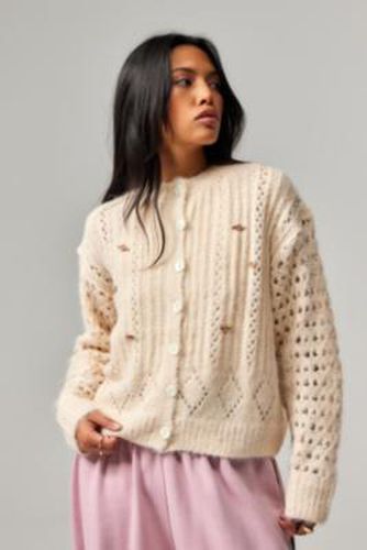 Rose Pointelle Knit Cardigan en taille: XS - Kimchi Blue - Modalova