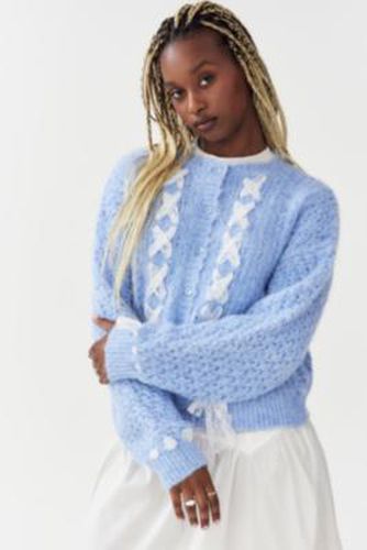 Cardigan en maille à lacets UO par en taille: XS - Urban Outfitters - Modalova