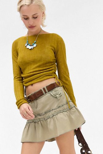 Haut transparent à cordon de serrage UO par en taille: XS - Urban Outfitters - Modalova
