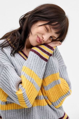 Textured Stripe V-Neck Jumper en taille: XS - BDG - Modalova