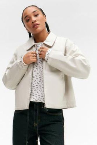 Veste en simili cuir Cream Boxy Dex en taille: TTP - BDG - Modalova