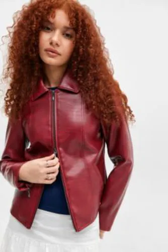 Fitted Snake Faux Leather Jacket en taille: TTP - Silence + Noise - Modalova