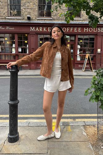Veste en daim à boutons UO Peter par en taille: XS - Urban Outfitters - Modalova