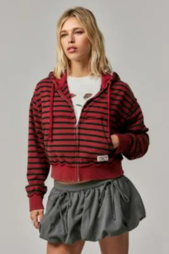 Sweat à capuche zippé à rayures Slouch en taille: XS - BDG - Modalova