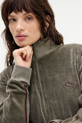 Iets frans. Khaki Harri Piped Velour Track Top en taille: XS - iets frans... - Modalova