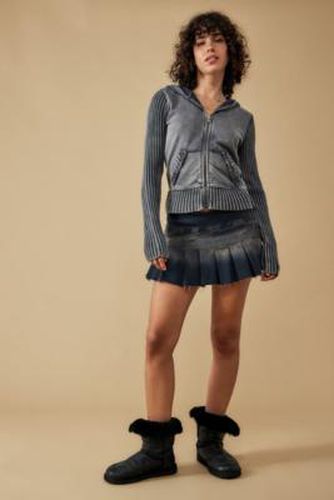 Sweat à capuche zippé en tricot côtelé Gia en taille: XS - BDG - Modalova