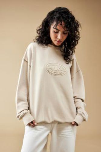 Sweatshirt à logo gaufré écru en taille: XS - BDG - Modalova