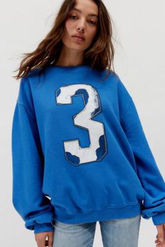 Sweatshirt col rond sportif et délavé UO par en Bleu taille: XS - Urban Outfitters - Modalova