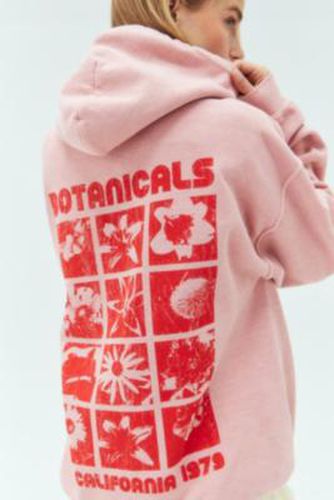 UO Botanical Stamp Hoodie par en Pink taille: Medium/Large - Urban Outfitters - Modalova