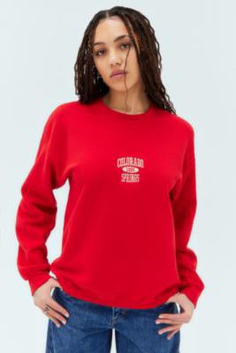 UO - Sweatshirt ras du cou Colorado Spring rouge par taille: XS - Urban Outfitters - Modalova