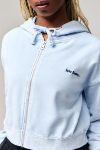 Iets frans. Sweat à capuche zippé rétréci en Bleu taille: XS - iets frans... - Modalova