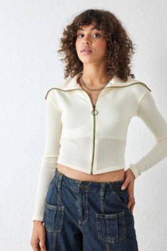 UO - Gilet tricoté zippé Lottie - Urban Outfitters - Modalova