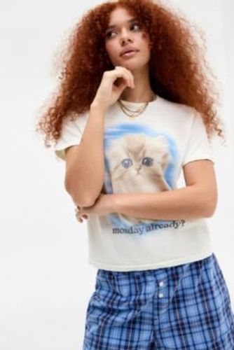 T-shirt ample UO Monday Kitten par en taille: Medium/Large - Urban Outfitters - Modalova